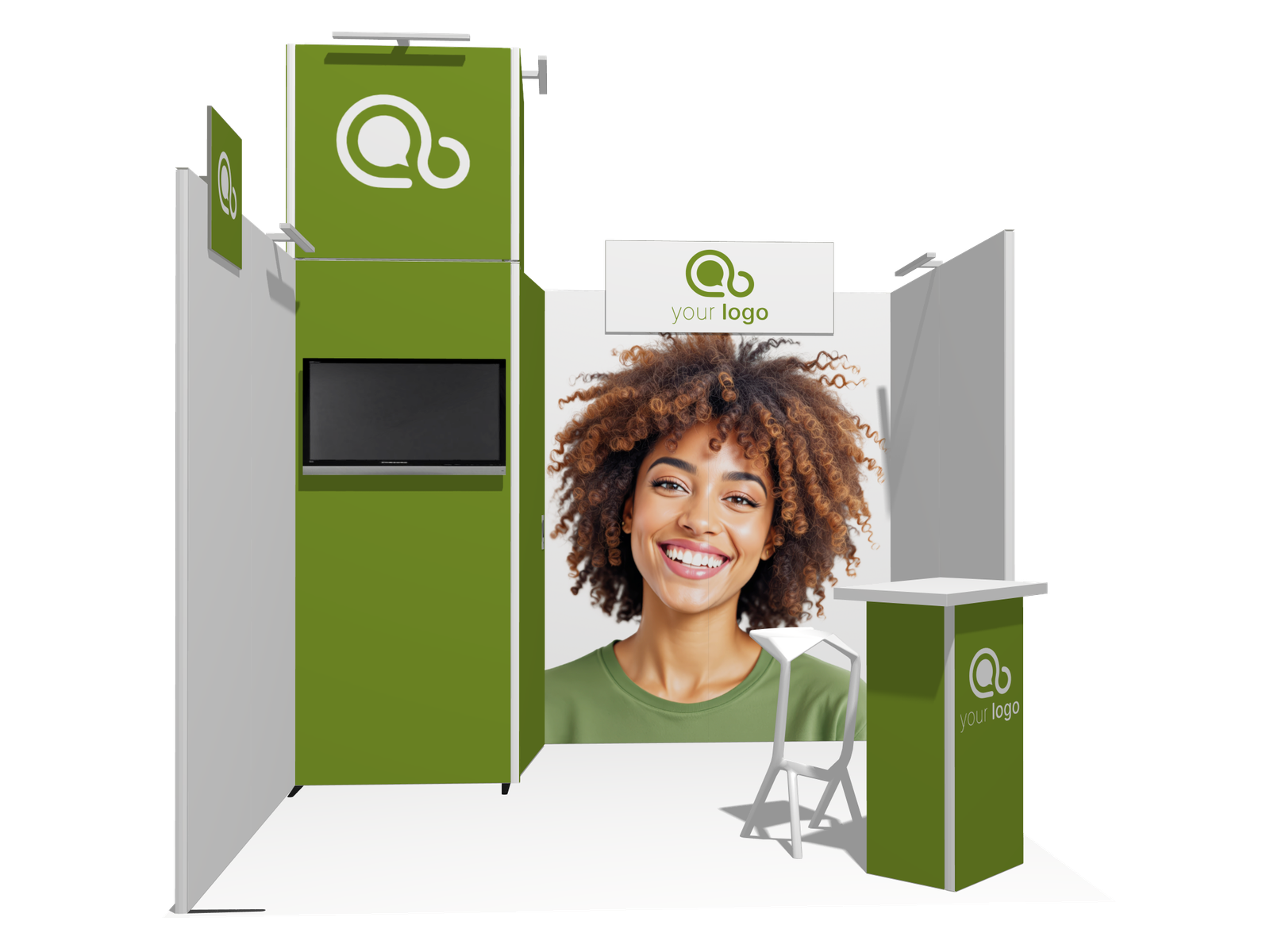 Hanging Sign U-classic 10x10 Affordable Rental Booth