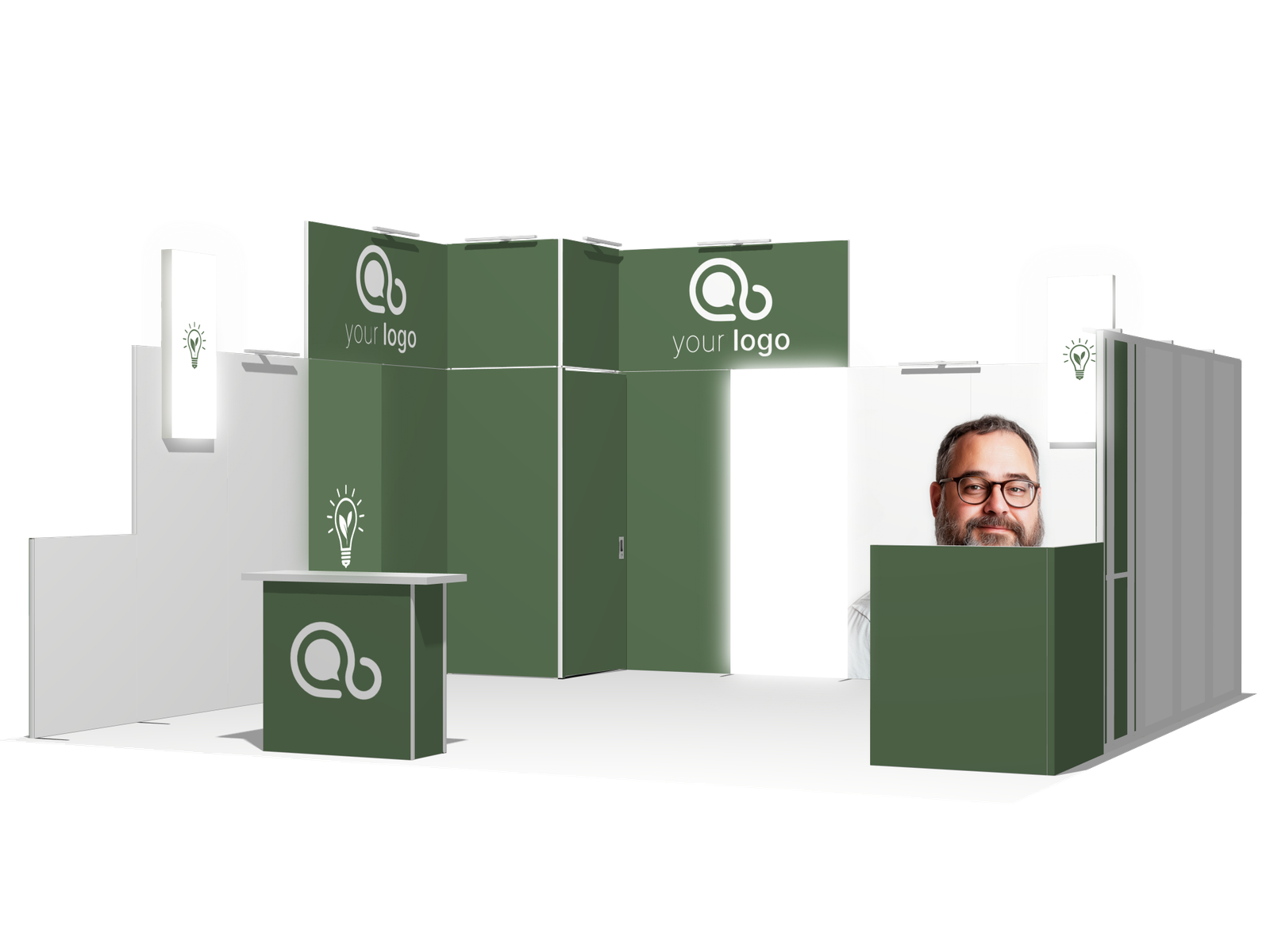 Hanging Sign U-classic 20x20 Affordable Rental Booth - Image 2