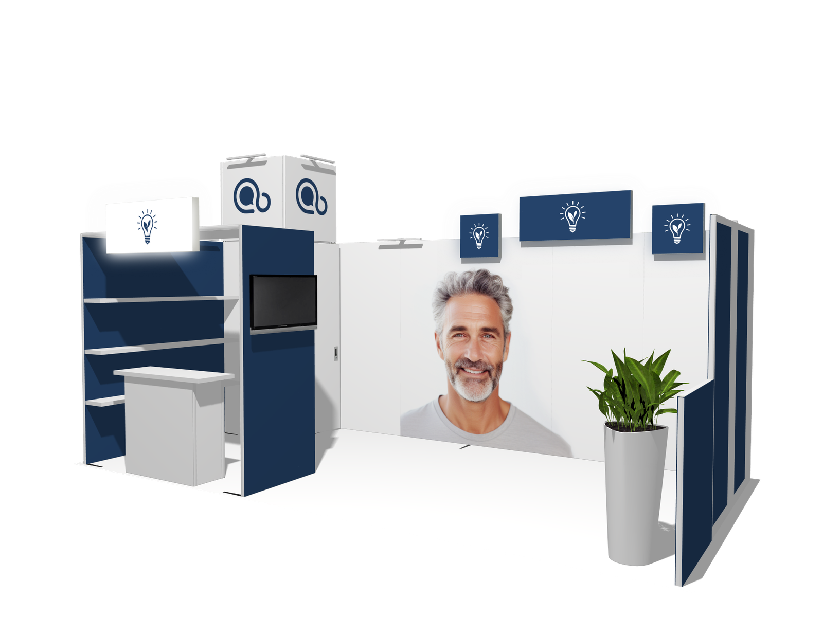 Hanging Sign U-classic 20x10 Affordable Rental Booth - Image 2