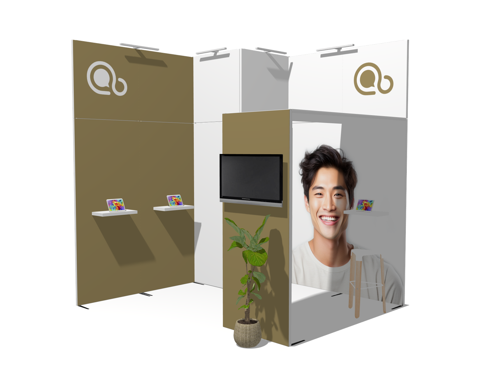 Header L-classic 10x10 Affordable Rental Booth - Image 2