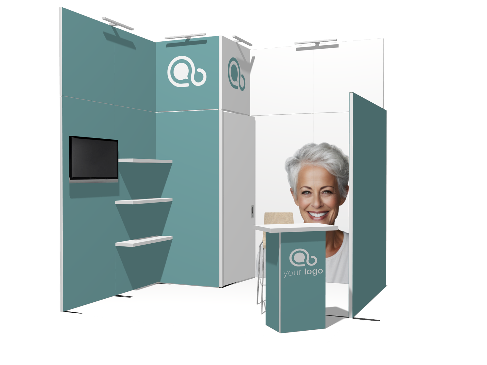 Header U-classic 10x10 Affordable Rental Booth - Image 2