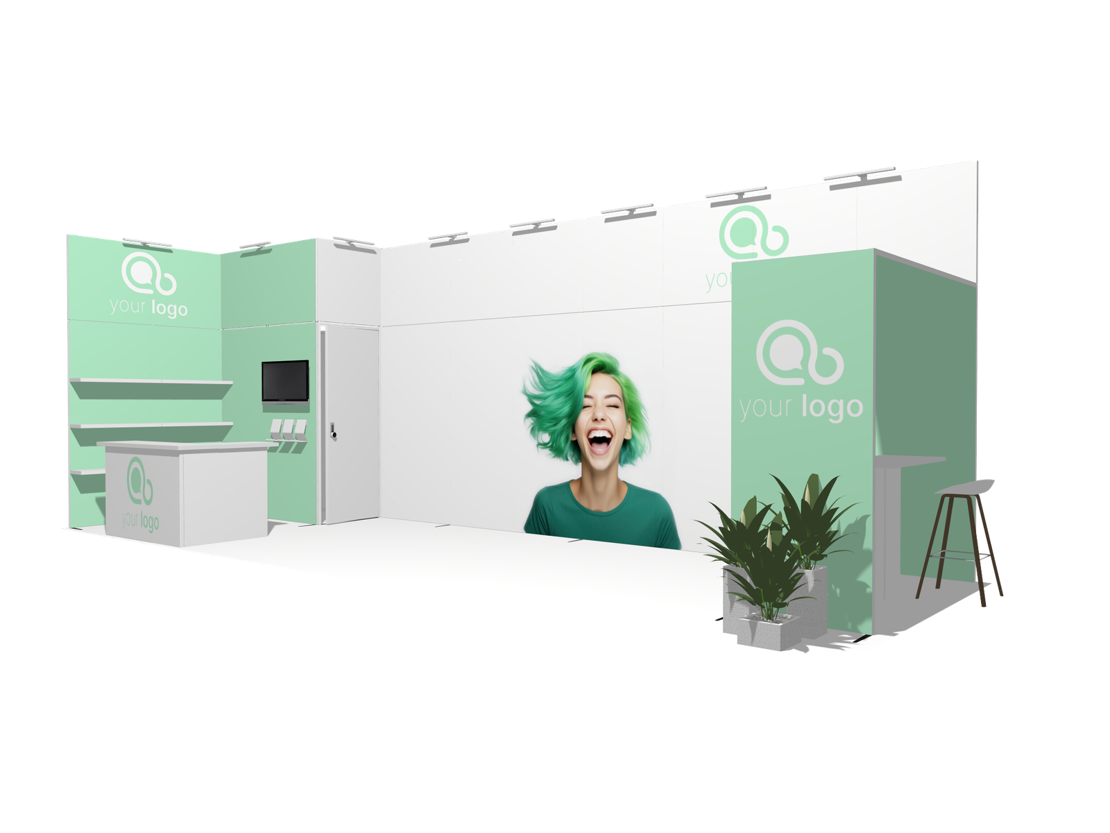 Header L-classic 30x10 Affordable Rental Booth - Image 2