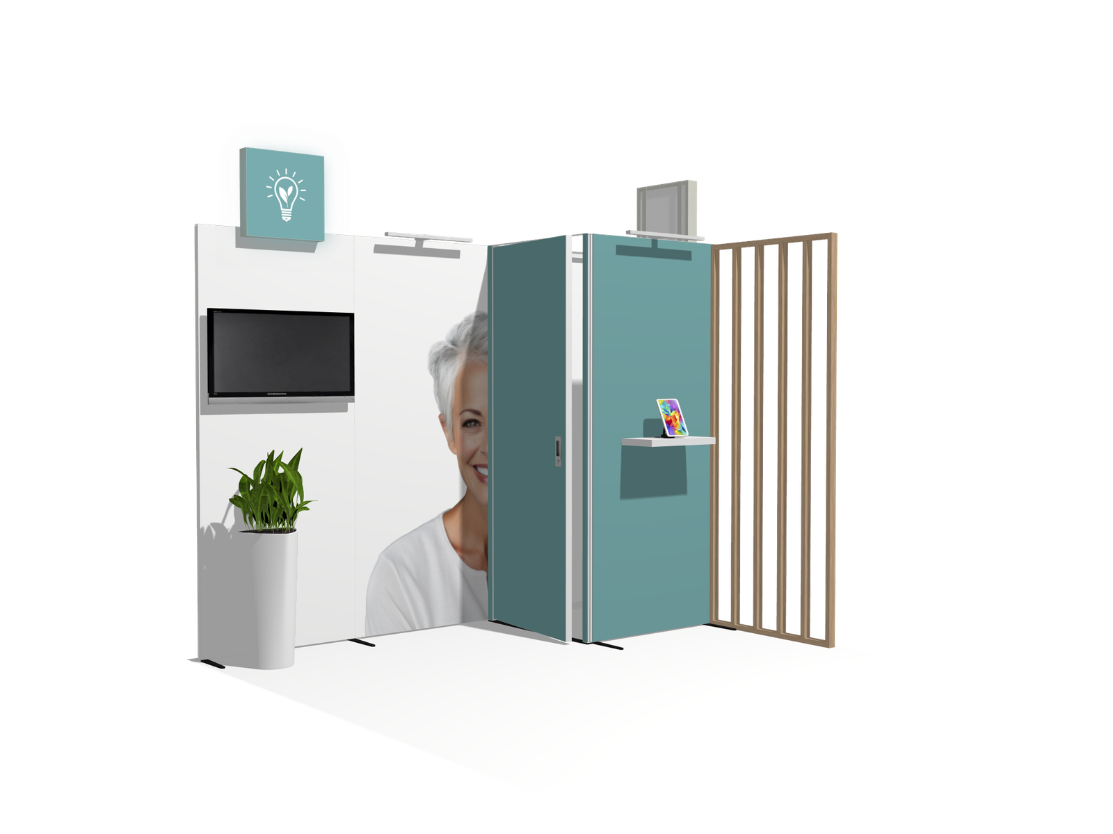 Hybrid Booth I-res-acc-div 10x10 Pro-Level Booth Design - Image 2