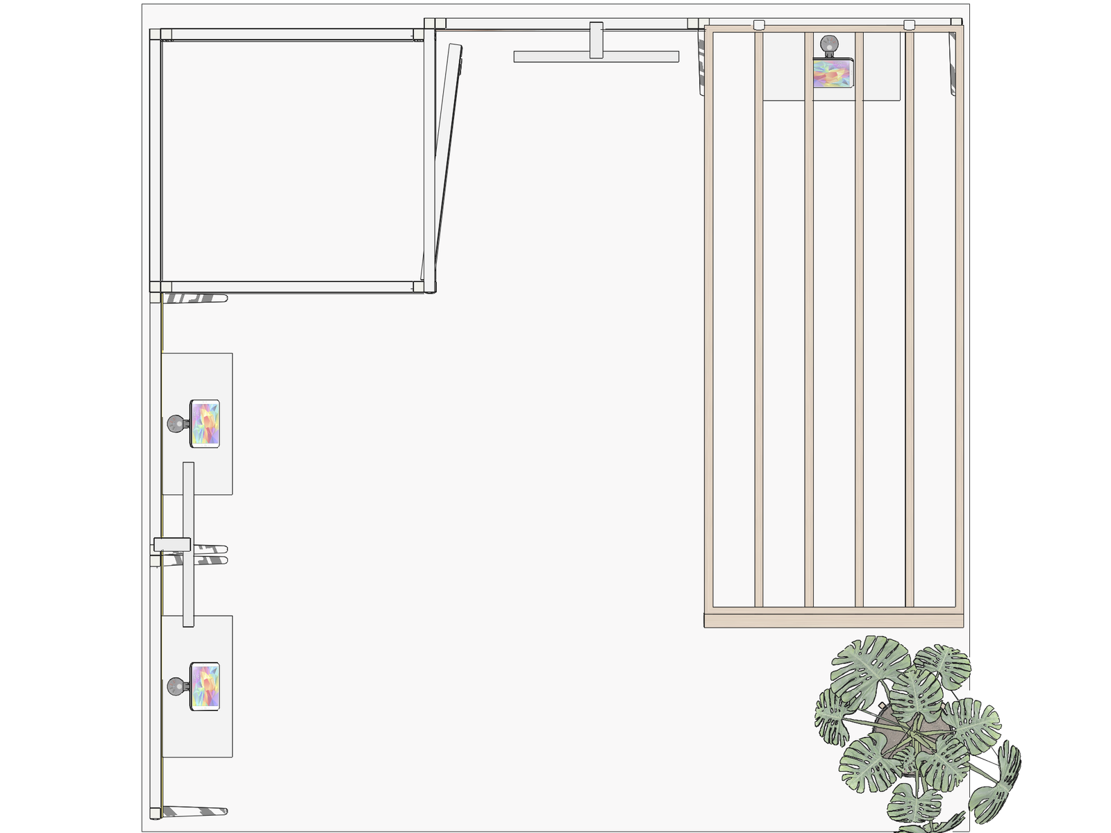Hybrid Booth L-res-acc-div 10x10 Pro-Level Booth Design - Image 3