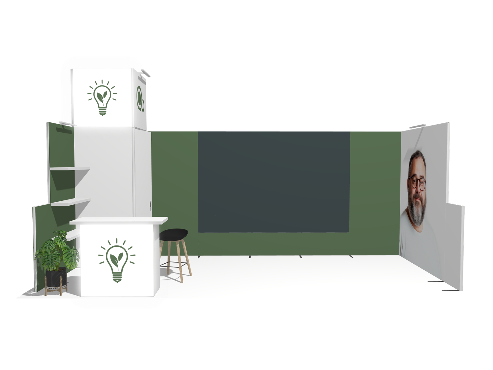 Immersive Environment PanoLED U-classic 20x10 Commercial-Grade Display