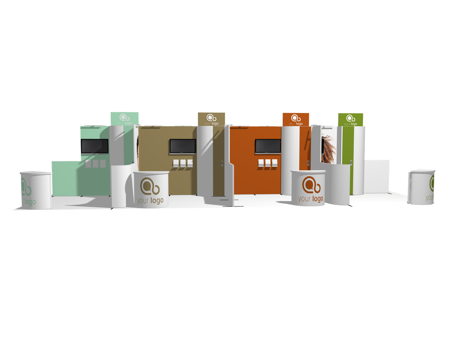 Pavilion 40x20 island Affordable Rental Booth