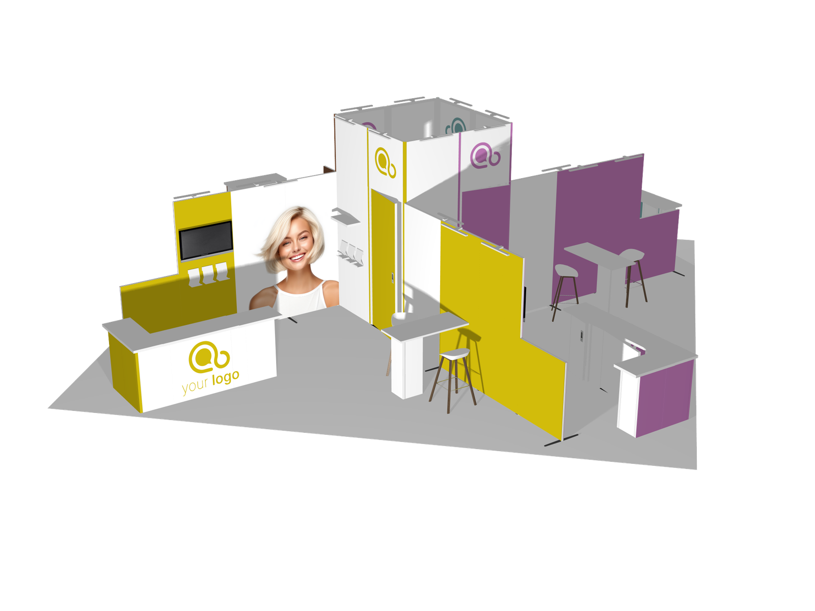 Pavilion 30x30 island Affordable Rental Booth - Image 2