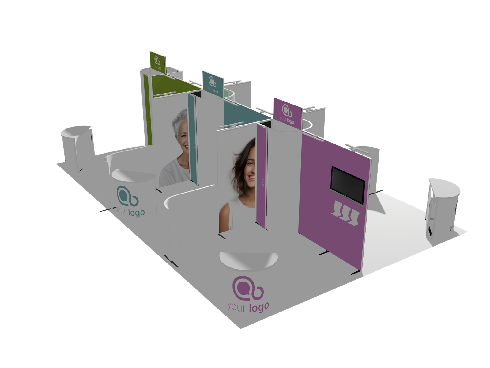 Pavilion 30x20 island Affordable Rental Booth - Image 2