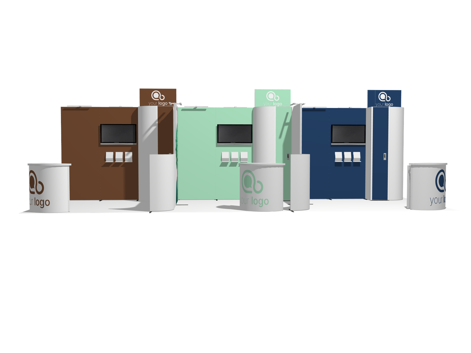 Pavilion 30x20 island Affordable Rental Booth