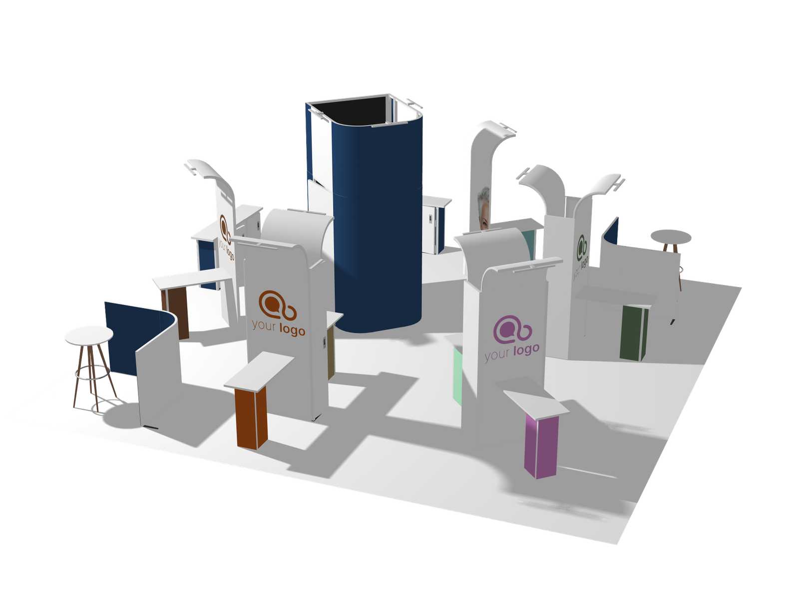 Pods Island 30x30 Affordable Rental Booth - Image 2