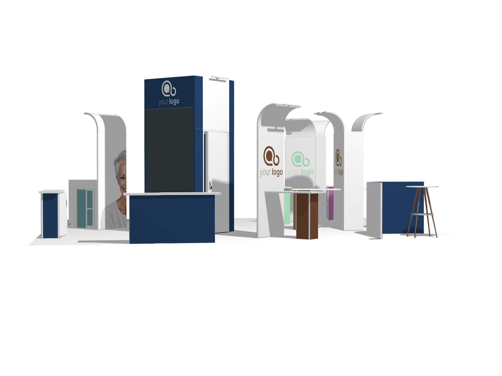 Pods Island 30x30 Affordable Rental Booth