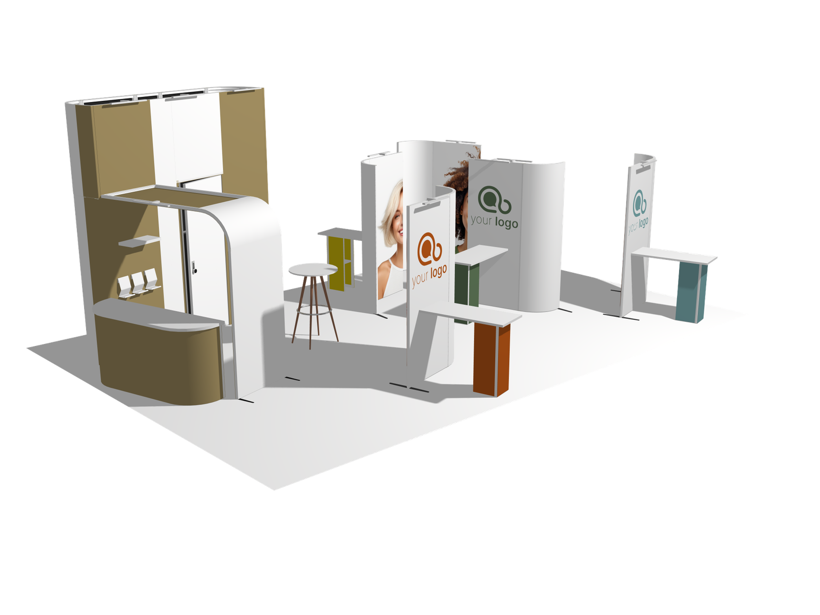 Pods Island 30x20 Affordable Rental Booth - Image 2