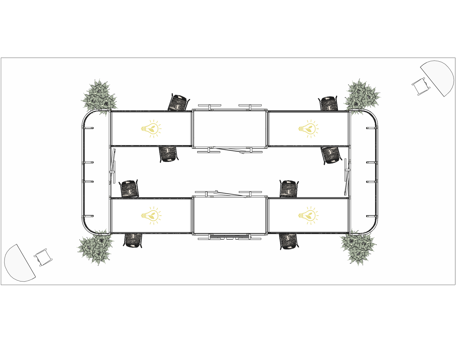 Tower Island 40x20 Affordable Rental Booth - Image 3