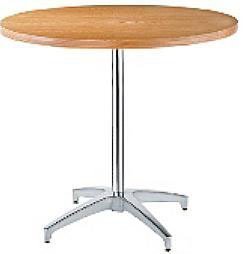 Chelsea Butcher Block-Top Cafe Table - 30inH X 30inD