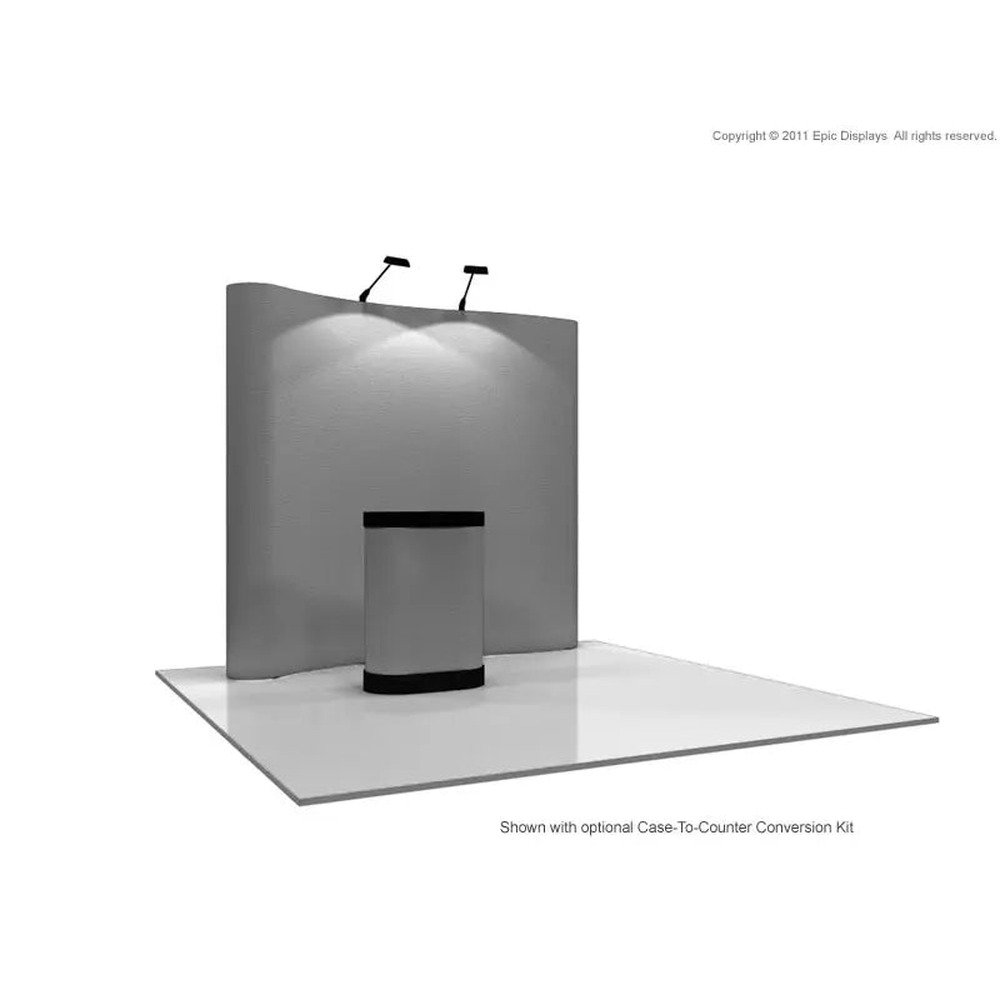 8ft Coyote Serpentine Pop Up Display Fabric Kit - Image 2