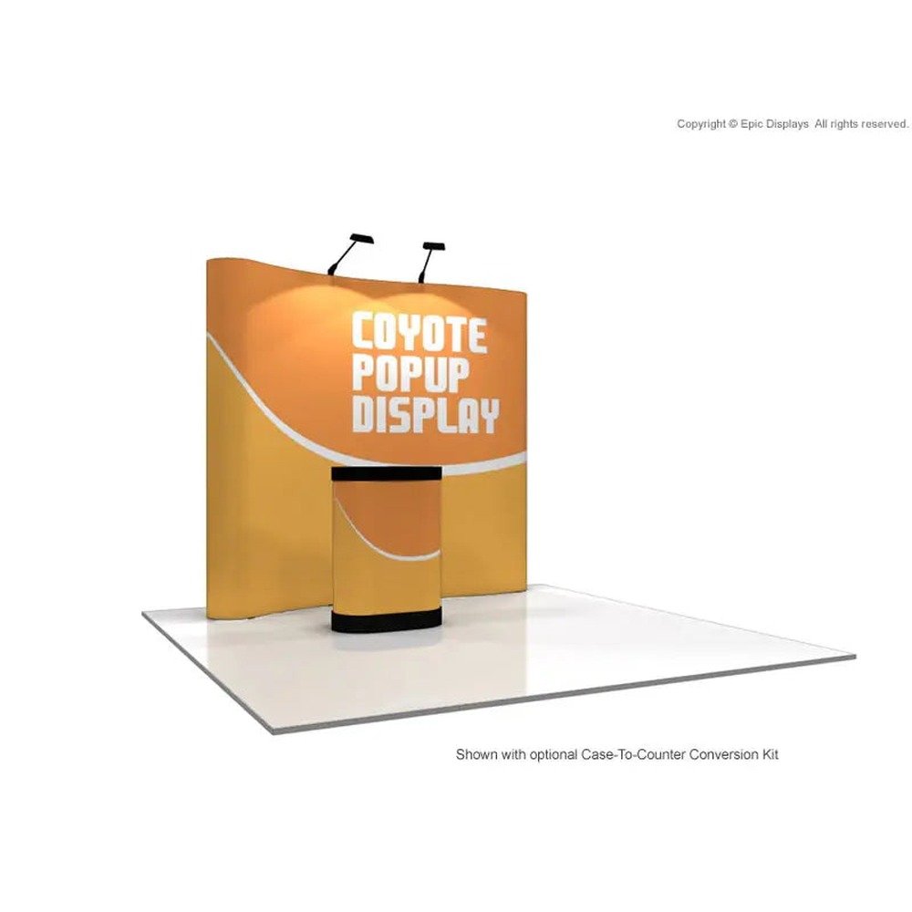 8ft Coyote Serpentine Pop Up Display Graphic Mural Kit - Image 2