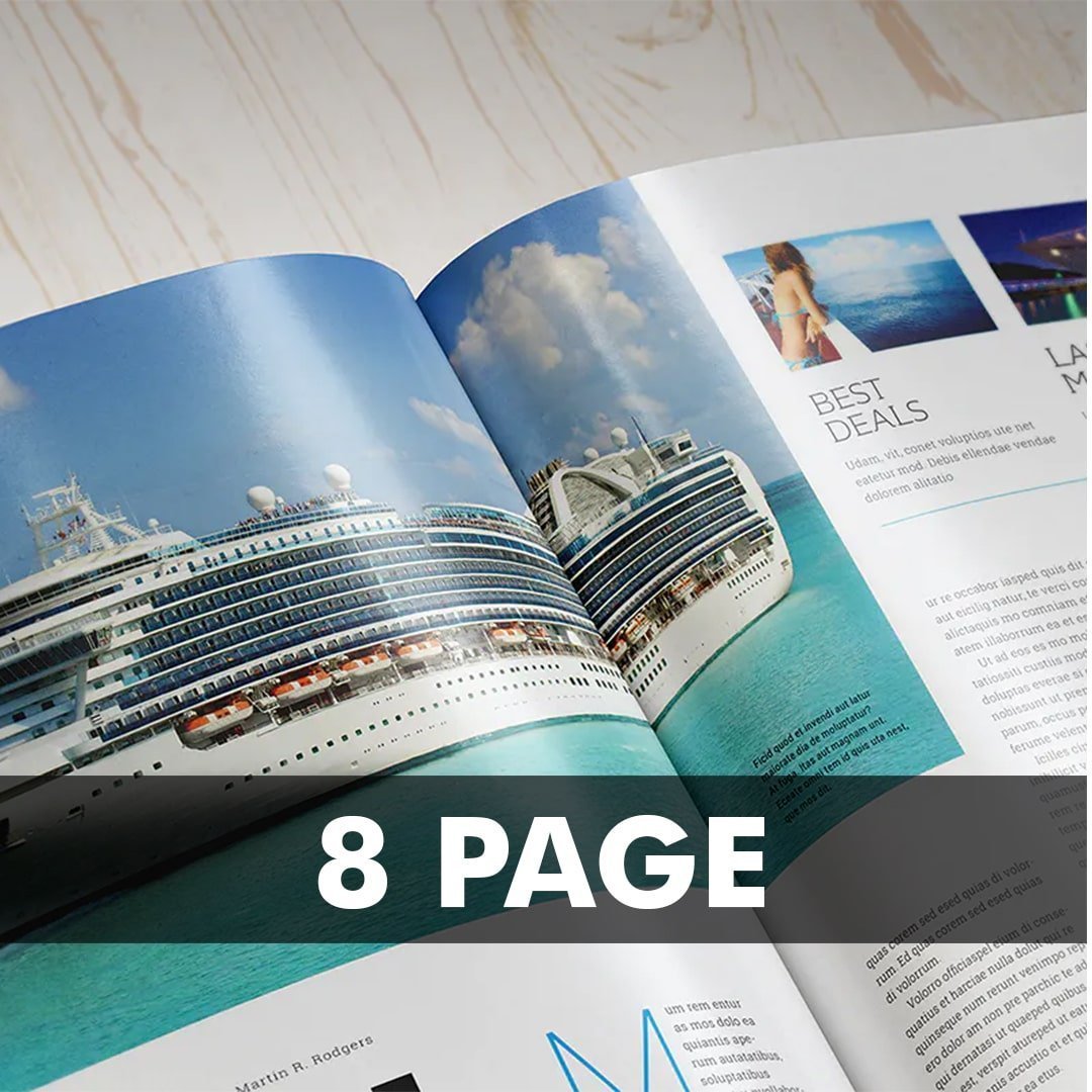 8 Page Booklets Half Page - Order Now - Fast Delivery
