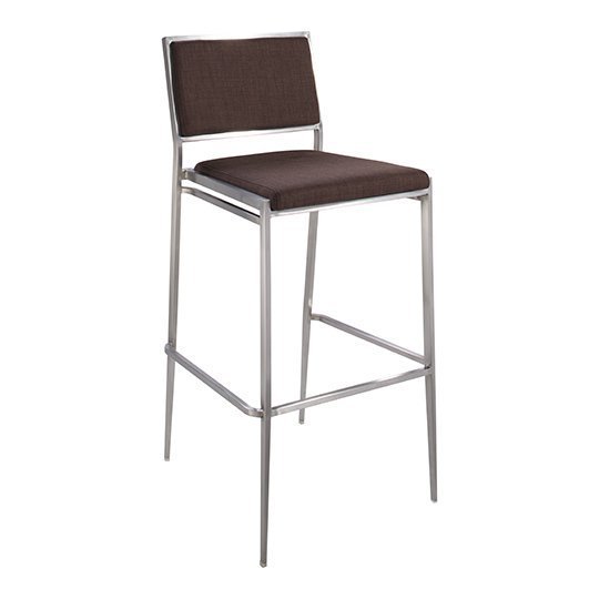 Marina Barstool - Brown Fabric