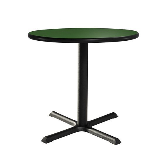 8_20_1237_1.jpg 30in Round Cafe Table w/ Standard Base - Green - Image 1