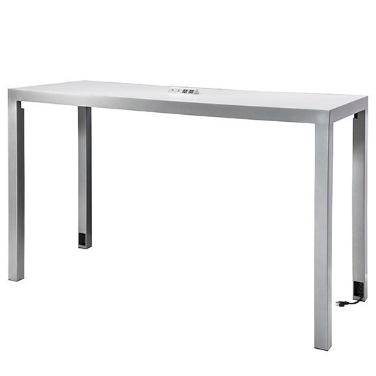 Ventura Communal Bar Table - Powered White