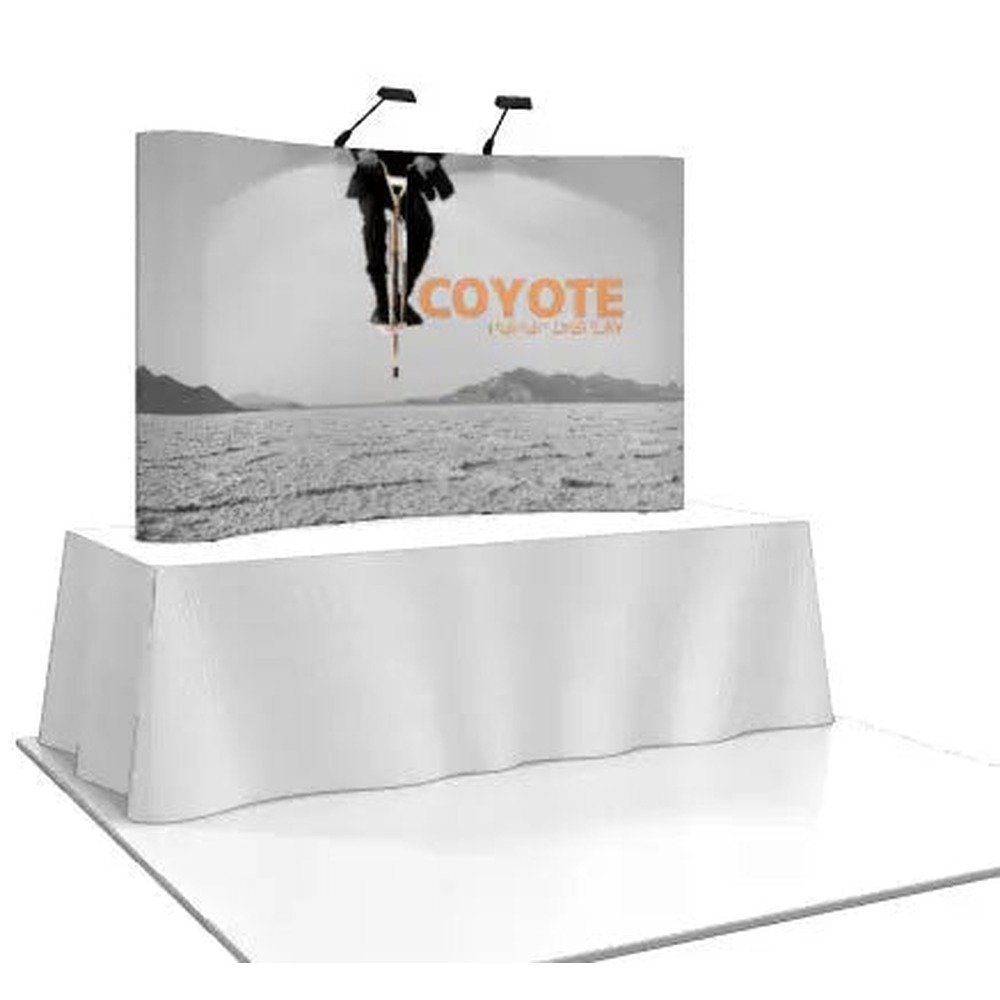 6ft Coyote Pop Up Full Graphic Mural Tabletop Display - Image 3