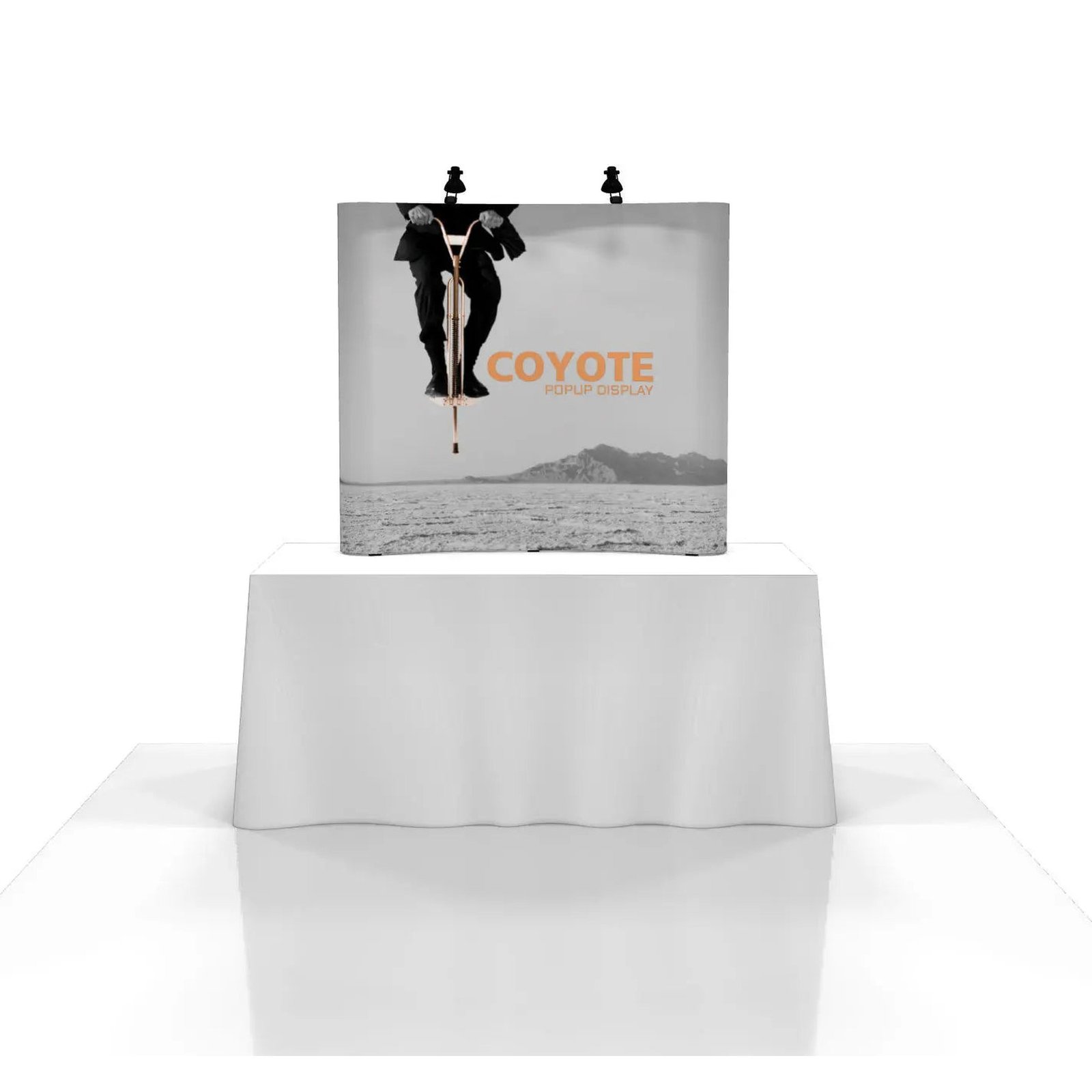 6ft Coyote Pop Up Full Graphic Mural Tabletop Display - Image 4