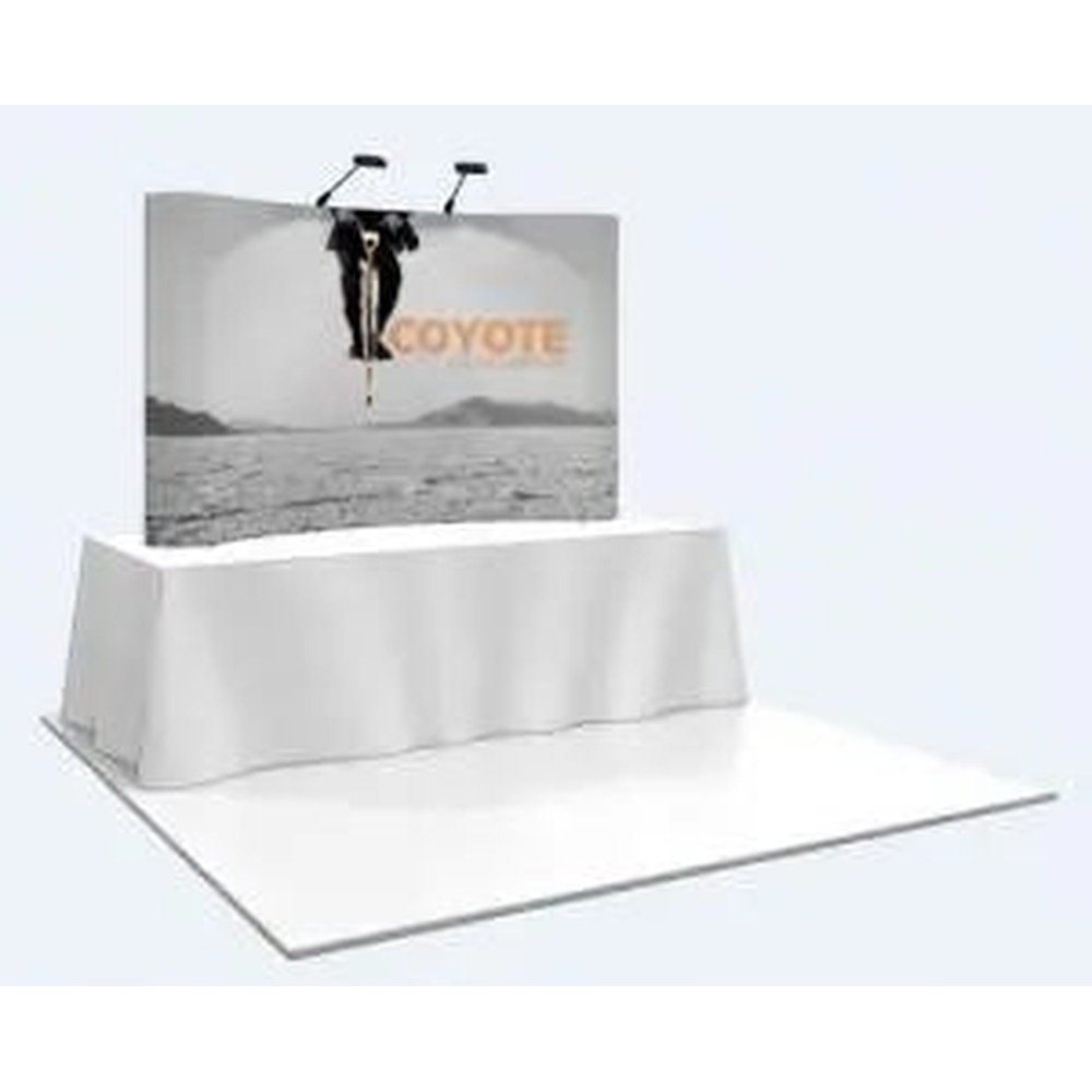 8ft Coyote Full Graphic Mural Tabletop Display