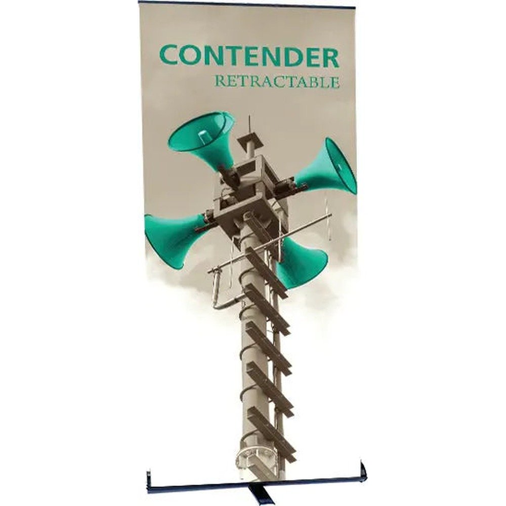 Contender 30in Wide Standard Retractable Banner Stand