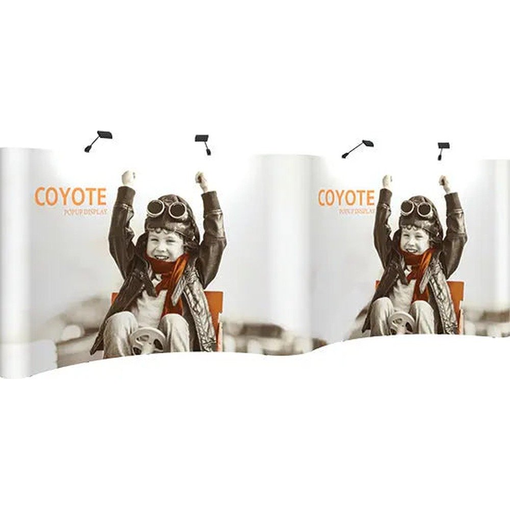 20ft Coyote Gullwing Pop Up Display Graphic Mural Kit
