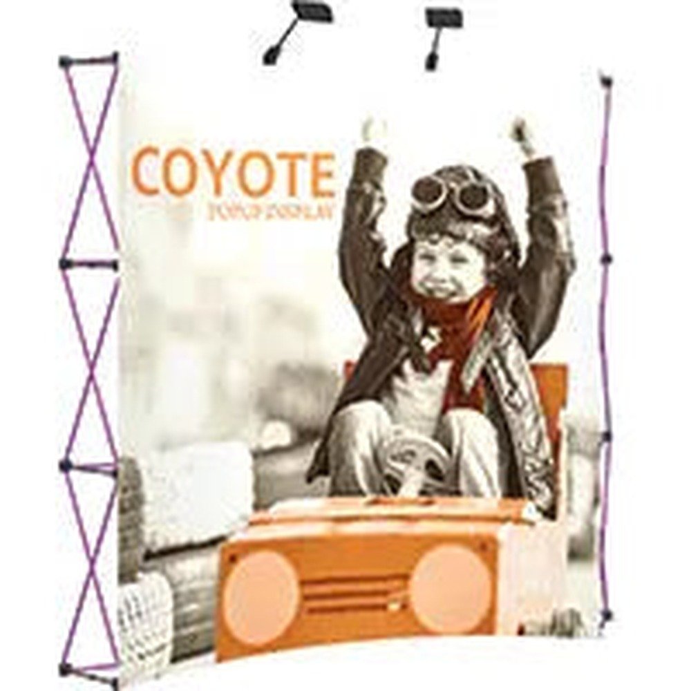 10ft Coyote Pop Up Display Front Mural Kit, Fabric End Caps - Image 7
