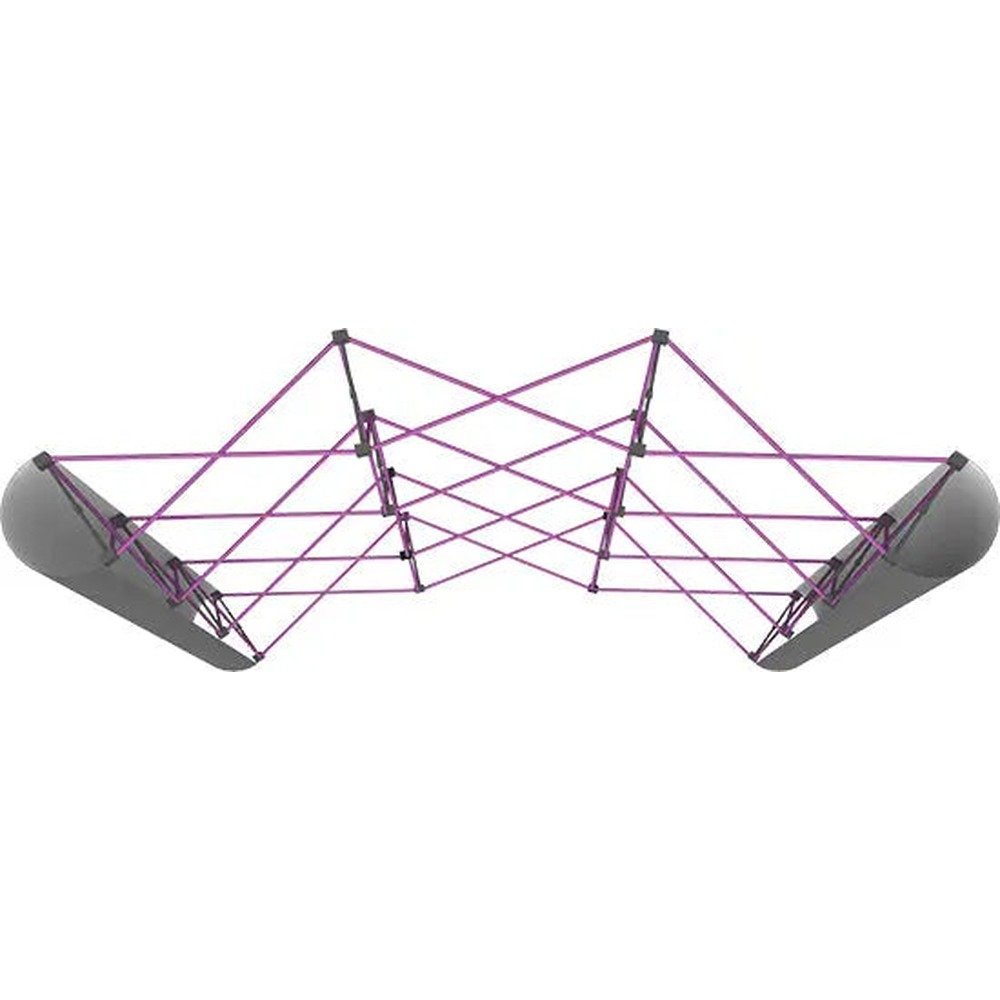 8ft Coyote Pop Up Display Front Mural Kit, Fabric End Caps - Image 2