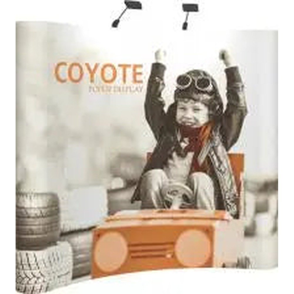 8ft Coyote Pop Up Display Full Graphic Mural Kit - Image 4