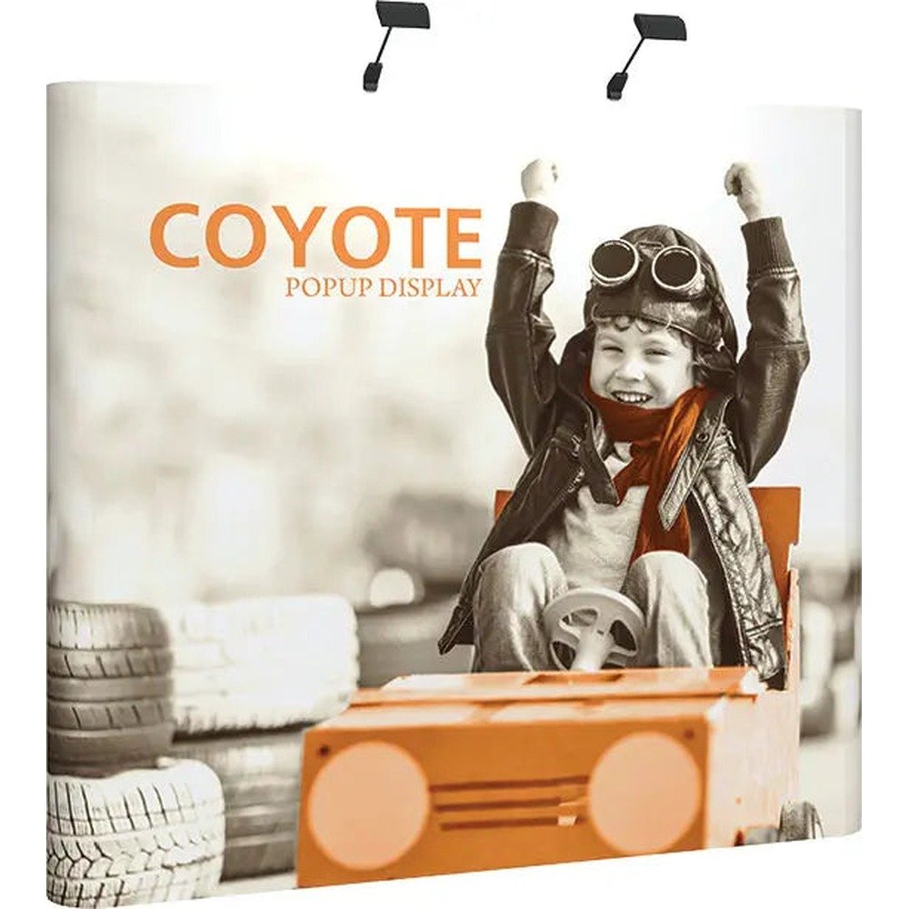 8ft Coyote Pop Up Display Full Graphic Mural Kit