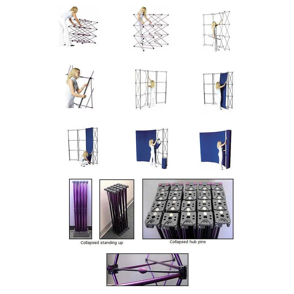 Orbus Coyote Pop-Up Fabric Display Kit 10ft and 8ft Wide x 8 High - Image 2