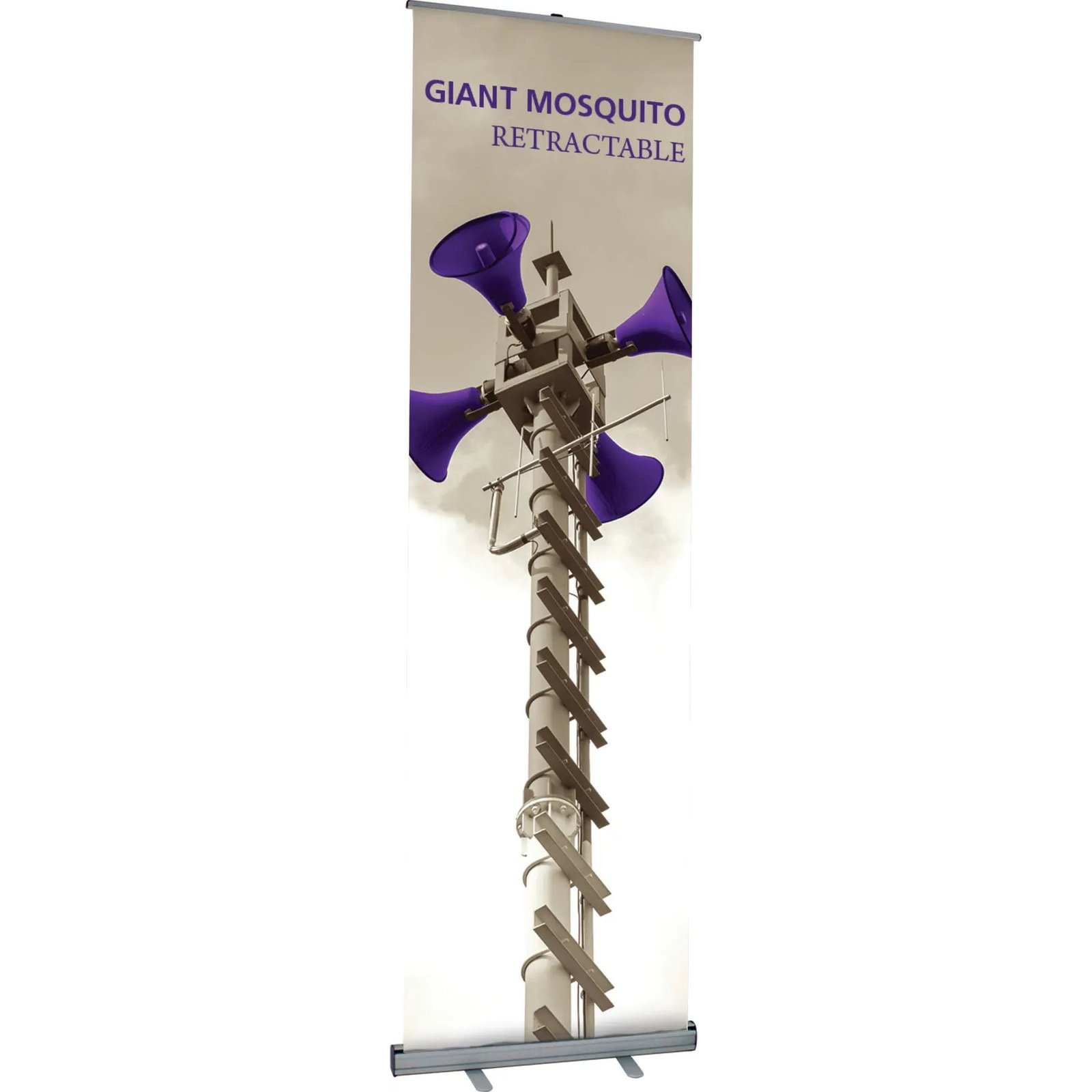 Giant Mosquito Retractable Banner Stand 920  36inW x 69-122in high