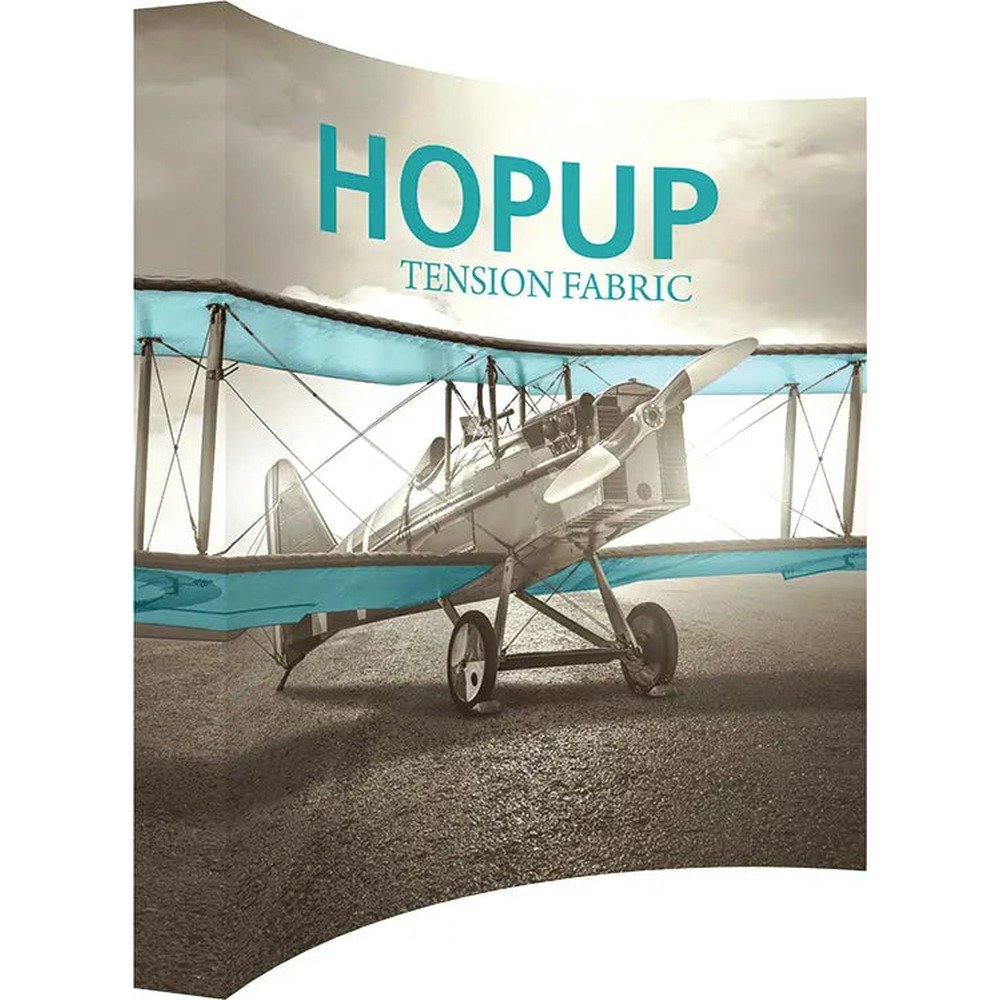 10ft Hopup Extra Tall Curved Fabric Display Full Graphic