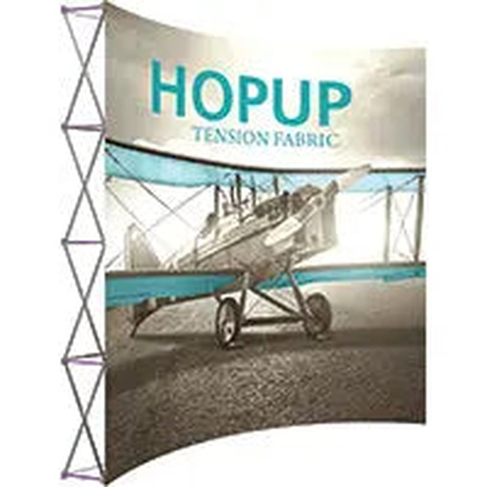 10ft Hopup Extra Tall Curved Fabric Display Front Graphic - Image 8