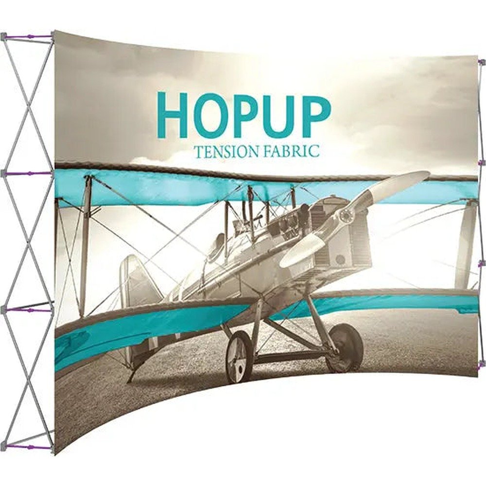 13ft Hopup Curved Front Fabric Display