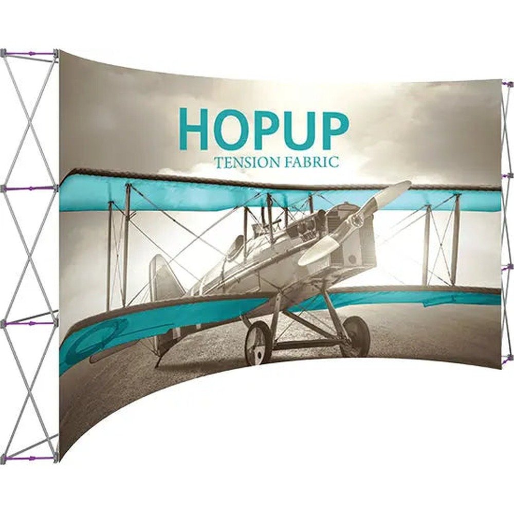 15ft Hopup Curved Front Fabric Display