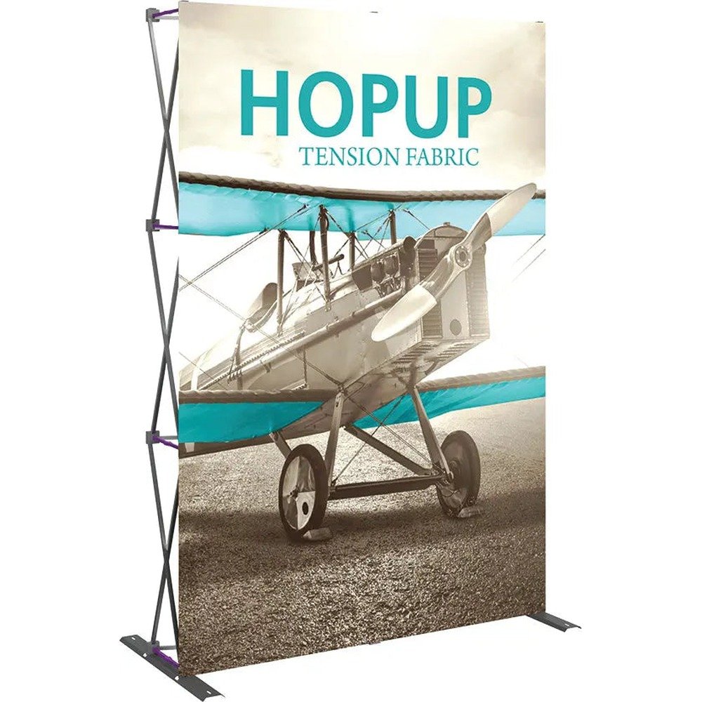 5ft Hopup Straight Front Fabric Tower Display