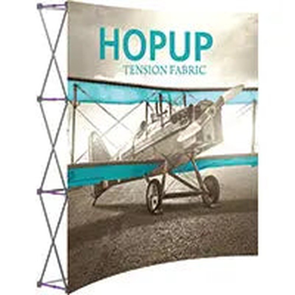 8ft Hopup Curved Front Fabric Display - Image 8