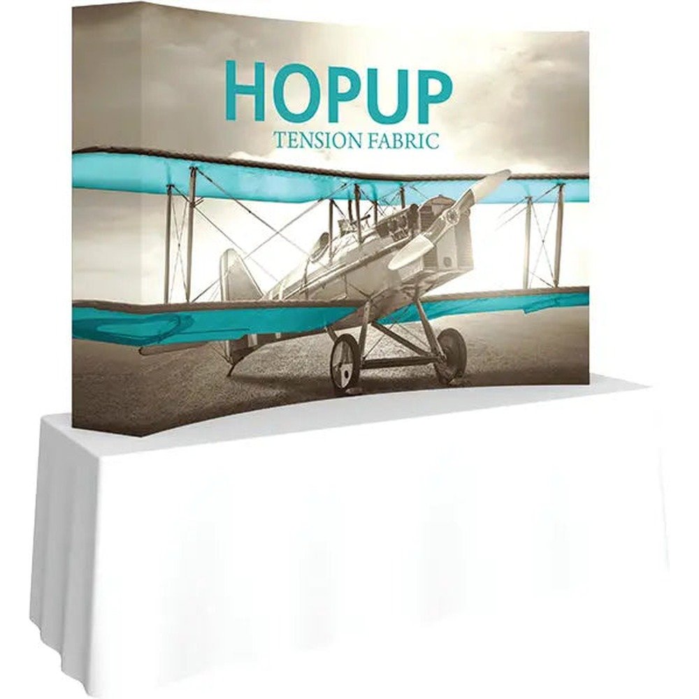 7.5ft Hopup Tabletop Curved Full Fabric Display