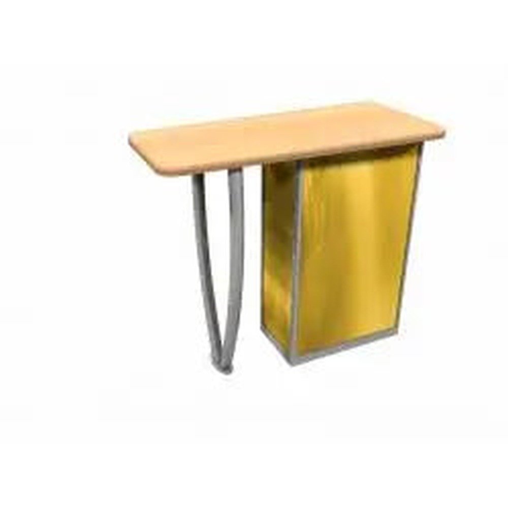 Linear Tusk-Leg Rectangular Display Table - Image 2