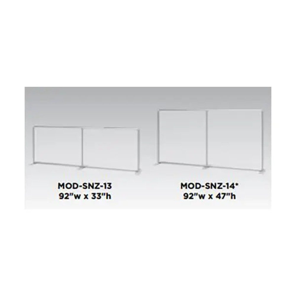 Freestanding Counter Height Sneeze Guards and Barriers - Image 3