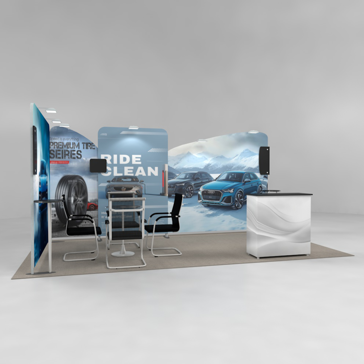 10ftx20ft Trade Show Booth Max Kit 3