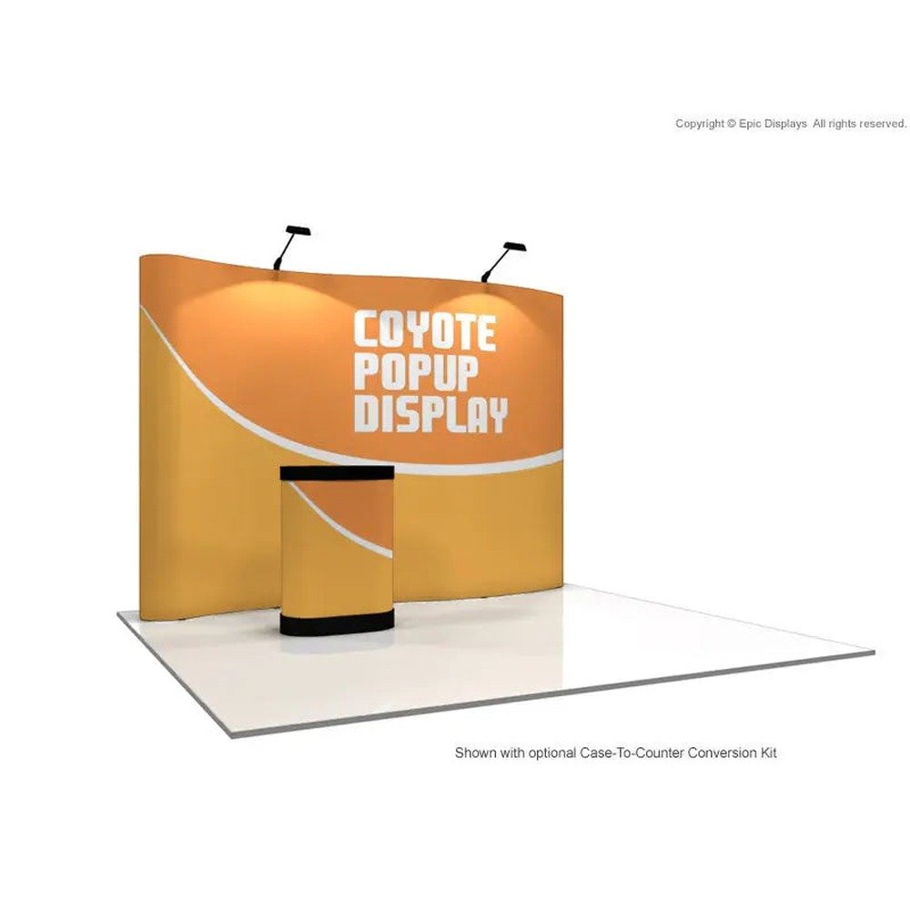 10ft Coyote Serpentine Pop Up Display Graphic Mural Kit - Image 2