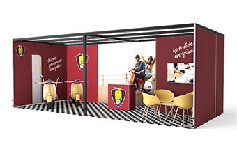 OCTAwall_40_booth_7x3_scooter_01_ohne_340x226.jpg.jpeg Row Booth 7x3x2.5 - Image 1
