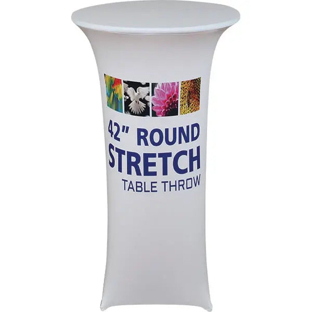 Round Stretch Table Throw w/Dye Sub Graphics - Image 2