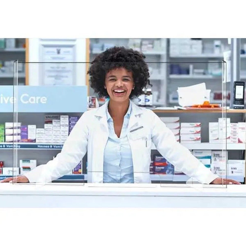 Counter Top Sneeze Guard Barriers