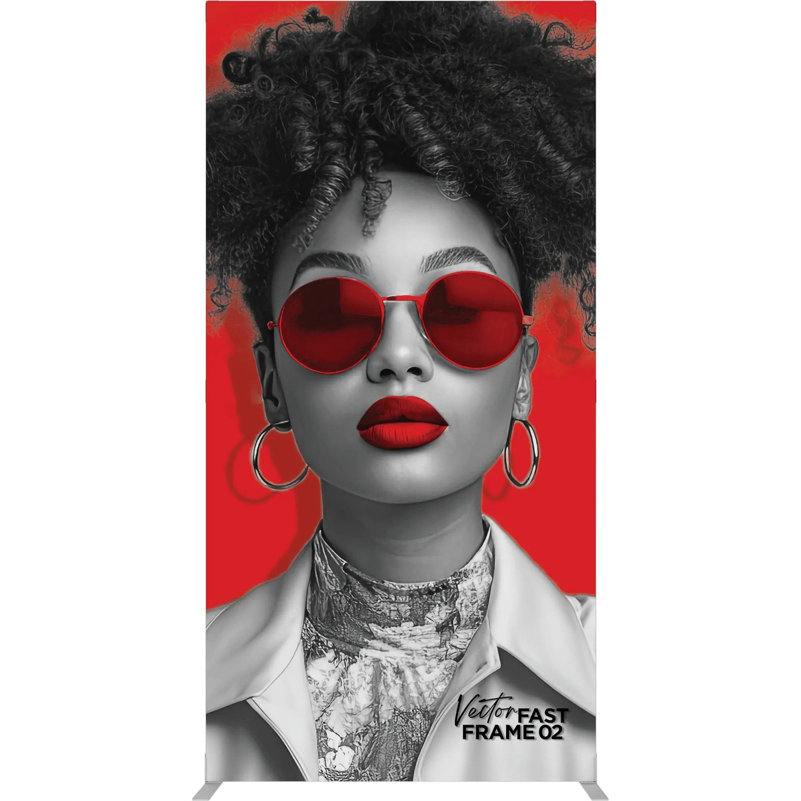 Vector Fast Frame Banner 02 4ft w x 8ft H